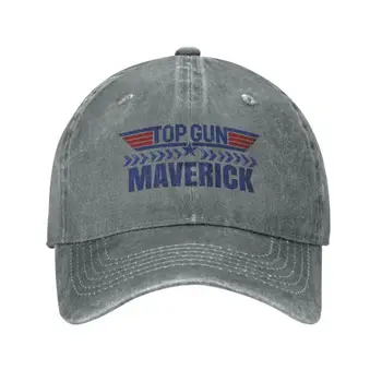 Classic Top Gun Maverick Bombaž Baseball Kapa S Šcitnikom Ženske Moški Osebno Nastavljiv Unisex Film Oče Klobuk Pomlad