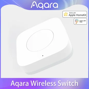 Aqara Stikalo za Brezžično povezavo Zigbee Povezave Vsestranski 3-način Nadzora Gumb za Pametni Dom Naprav, ki so Združljive z Apple HomeKit