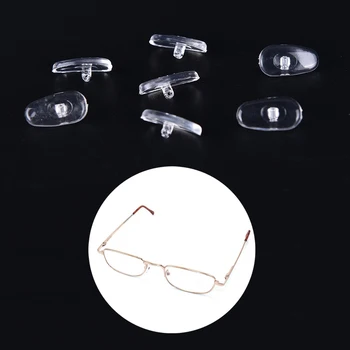 50 Parov Očal Nos Blazinice Lepilo Nos Blazinice za Preprečevanje Zdrsa Silikonski Belo, Tanko Nosepads za Očala Sončna Očala Dodatki
