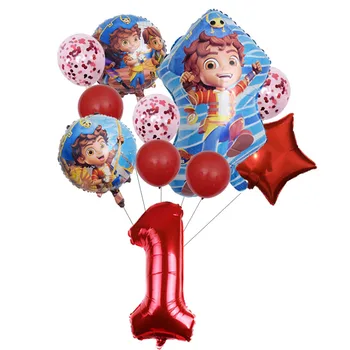 Nova Risanka Napredujete Skozi Igro Helij Ballon Otroci Fant Faovr Avanturo Temo Rojstni Dekoracijo Baby Tuš Folija Balon