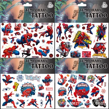 Naključno Ne ponavlja Marvel Spiderman Originales Tattoo Nalepke Disney Spider-Man Akcijska Figura, Risanka, Otroci, Dekleta, Darilo za Rojstni dan