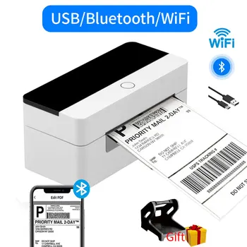 High Speed USB Bluetooth Termični Tiskalnik za Etikete Nalepke za Kavo Desktop 4 Palčni Dostava Etikete, črtne kode, Tiskalnik za Express