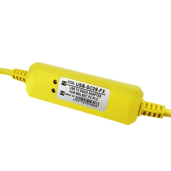 1PCS USB-SC09-FX PLC Rumena Programiranje Kabel SC-09 SC09 FX FX1N / FX2N / FX1S / FX3U PLC programiranje kabel