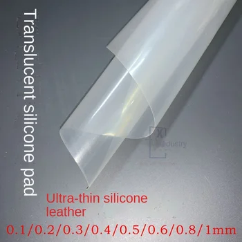 Tanko silikagel tesnilo prosojni mehko visoko temperaturno odporni silikon pad pločevine Debeline od 0,1-1,5 mm širina 500mm