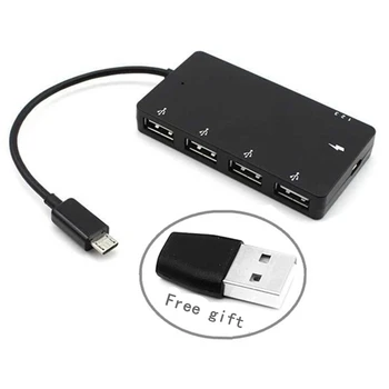 Micro USB OTG 4 Port Hub Moč Lade Adapter Kabel Für Pametni telefon, Tablični računalnik