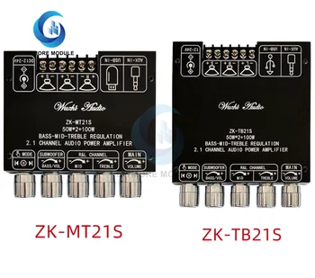 ZK-MT21S ZK-TB21S Nacionalni Core Edition 2.1-kanalni Bluetooth audio ojačevalnik odbor modul subwoofer mid-range visoki TPA3116