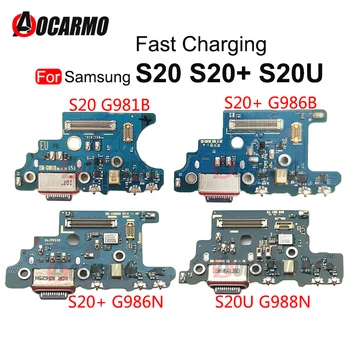 Za Samsung Galaxy S20 Plus Ultra S20+ G981B G986B G988N G988U USB Hitrega Polnjenja Priključek Mic Odbor Flex Kabel Zamenjava