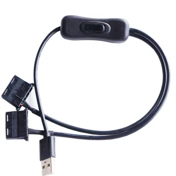 USB na Big 4 Pin Molex Ventilatorja Napajalni Kabel Računalnika Primeru Adapter Kabel 4Pin 12V Ženski 5V USB Moški USB Adapter Kabel