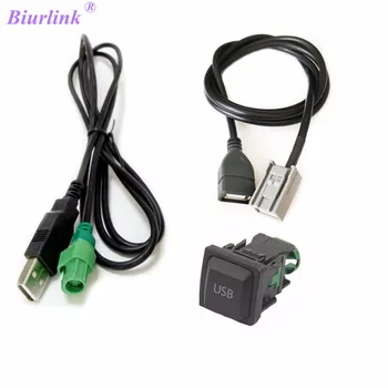 Biurlink DIY Avto Medija Zunanji USB Stikala USB Kabel Adapter Za Honda Civic, Accord Jazz Fit CRV