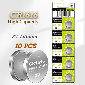 Novo 10PCS CR1616 3V Lithium Baterije Varstvo Okolja Gumb Baterija za Avto Alarm Daljinski Ključ
