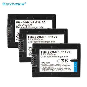 NP-FH100 NPFH100 FH90 FH70 FH60 FH40 FH30 FP50 3900mAh Baterije za Sony DCR-SX40 SX40R SX41 CX105 SR42E SR45E Baterijo Fotoaparata