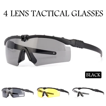 Zunanji Polarizirana Taktično Sončna Očala 3.0 Moški Polarizirana Očala Zaščito Taktične Vojaške Očala Paintball Streljanje Očala