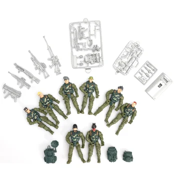 Viikondo Posebne enote Vojske Boj proti SWAT Vojak figuric z Vojaškega Orožja in Opreme (4-Palcev)