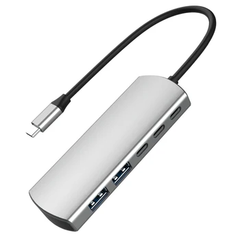 Schitec USB C Hub 5 Vrat USB Tip C do USB 3.0 Hub Razdelilnik Adapter za MacBook Pro, iPad Pro Samsung Galaxy Note 10 S10 USB Hub