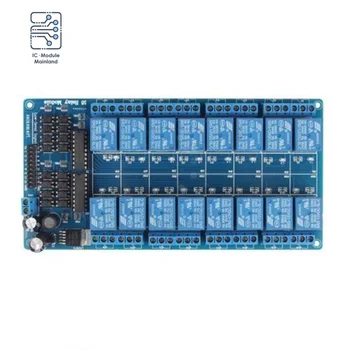 16 Kanalni Relejni Ščit Modul 5 v DC 12V z Optocoupler LM2576 Microcontrollers Vmesnik za Vklop Rele Za Arduino DIY Kit