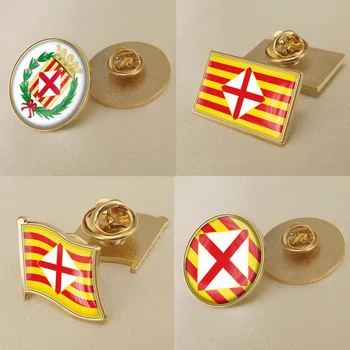 Grb Barcelona Pokrajina v Španiji Zastavo broške Broochs Značke
