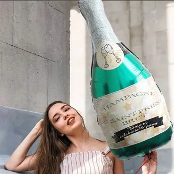 Big Whisky Steklenico Šampanjca Pokal Baloni Srečno Novo Leto, Rojstni Dan Okraski Otroci Odraslih Krono Rojstni Dan, Poroko Balon
