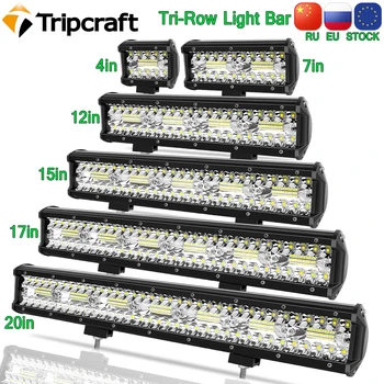 Tripcraft LED Panel LED Bar 4-28 Palčni LED Luči Barrre LED delovna Lučka Combo Pramen za Avto, Traktor Čoln 4x4 OffRoad Tovornjak SUV ATV
