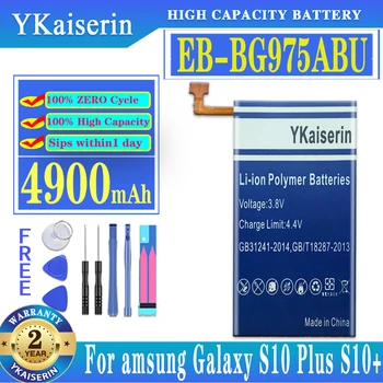(S10 Plus) EB-BG975ABU 4900mAh Original YKaiserin Baterija Za Samsung Galaxy S10+ S10 Plus SM-G975F G975U G975W G9750 Batteria
