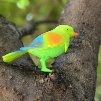 Smešno Glasovni Nadzor Ptica, Zvok Vključite Glasovni Nadzor Žvrgolenju Petje Papiga Doma Dekoracijo Ornament Obrti Igrača Za Ptice Darilo