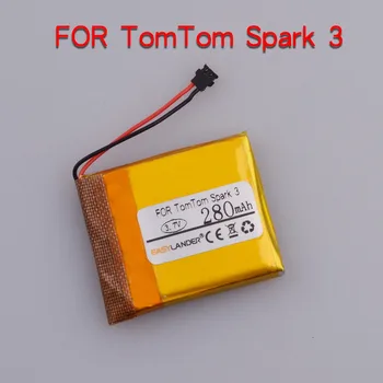 3,7 V 280mAh Polnilna Litij-ionska Baterija Za TomTom Iskra 3 TomTom Iskra Kardio II Smart gledanje Visoko Kakovost Zamenjava