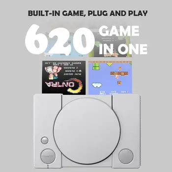 Klasična Igra Konzola 8-bitni PS1 Mini Doma 620 Akcijska Igra Navdušenec Zabavni Sistem Retro Dvojno Bitka Igra Konzola