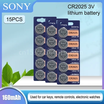 SONY Original CR2025 Litijeve Baterije CR 2025 ECR2025 DL2025 BR2025 2025 KCR2025 L12 3V Gumb Celice Kovanec Baterija za Igrače Ure