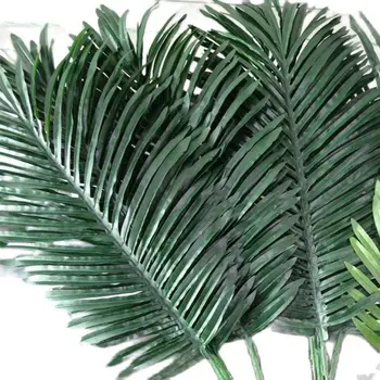 10pcs Umetno Listje Simulacije Rastline Ponaredek Drevo Palme, Listi zelene površine za Cvetlični Aranžma Opremo Del