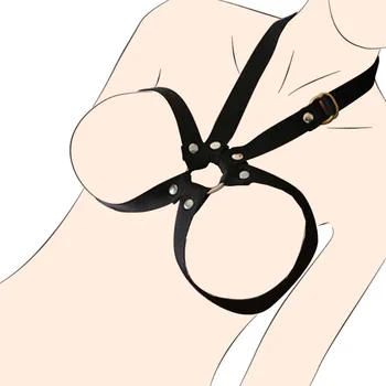 Ženske Prsi BDSM Bondage Trak Pasu Prsih, Glavo Komplet Sexy Erotično Perilo Sex Igrača Za Pare, Igre za Odrasle Sex Pripomočki