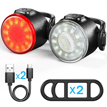Izposoja Zadnje Luči USB Polnilne Nepremočljiva Kolo Varnost opozorilna Lučka Za MTB Čelada Pack Bag Rep Lahka Kolesarska Luč