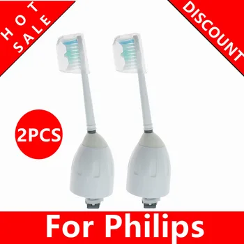 2PCS Električna zobna ščetka Glave Za Philips Sonicare Ščetko Glavo E-Series Bistvo Elite Vnaprej HX7022 HX7001 HX9500 HX9552 HX9800