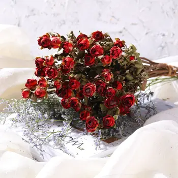 30pcs Posušene Naravno Sveže Eternell Rose Cvetlični Konzervirane Rose Cvet Poroko Korist Darilo Domači Dnevni Sobi Mizo Dekoracijo