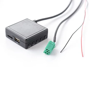 3,5 MM Car Audio Kabel Mikrofona Medijev AUX TF USB Glasbe Brezžični Adapter za Mini Input ISO 6Pin Renault Stereo