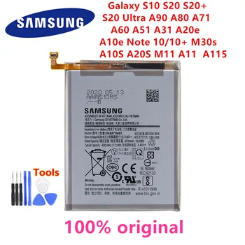 SAMSUNG original Baterija Za Samsung Galaxy S10 S20 S20+ S20 Ultra A90 A80 A71 A60 A51 A31 A20e A10e Opomba 10/10+ M30s A20S M11