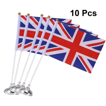Zastave Zastave Združeno Kraljestvo British Desk Britanija Mini Okraski Mizica Združenem Kraljestvu Palico Dekor Desktopoffice Stojalo Unije Jack Super