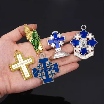 Verske Multi-Slog JERUZALEM Jezus Križ Medaljo