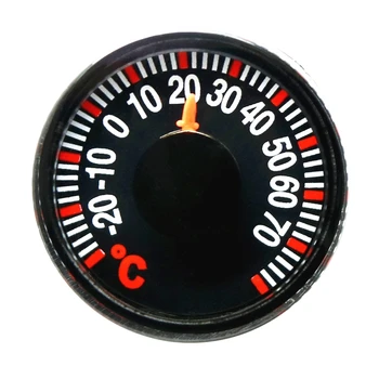 Mini Krog Premer 27 mm Plastični Kazalec Stopinj Celzija Termometri za Dom na Prostem Avto Gospodinjski Temperatura Ukrep