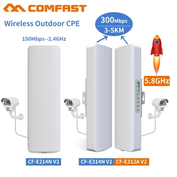 Comfast 2-5 KM 2,4 Ghz&5.8 Ghz 300Mbps Zunanji Brezžični Most CPE Usmerjevalnikom Wi fi Signal za Ojačevalec Booster Extender Repetitorja CPE