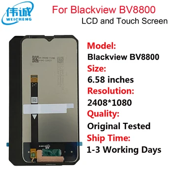 6.58 centimetrov Za Blackview BV8800 LCD-Zaslon in Zaslon na Dotik, Računalnike Skupščine BV8800 Zaslona Zamenjava LCD Senzor Deli