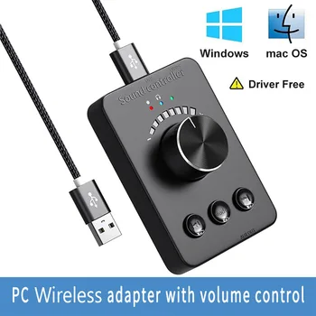 USB za Zunanje Avdio Glasnost Krmilnik Prilagoditev Gumb Bluetooth 5.1 Bluetooth 5.1 Slušalke Napajalnik 3 nastavljanje Glasnosti Načina Avdio