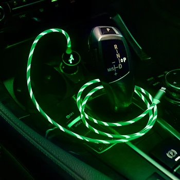 Avto, ki Teče Barve LED Svetila USB Charge Žice Kabel Za Renault Koleos Megane Scenic Fluence Laguna Velsatis Clio Twingo