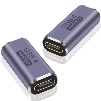 USB C Ženski Ženski 40Gbps 3.2 OTG Spojnik Napajalnika Extender 8K Video 100W Hitro Polnjenje za USB4 Kabel Thunderbolt 4