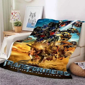 Transformers Film Optimus Prime Plakat Flanela Odejo Spalnica Kavč Udobno Toplo Flanela Odejo Potovanja Odeja Kritje Darilo