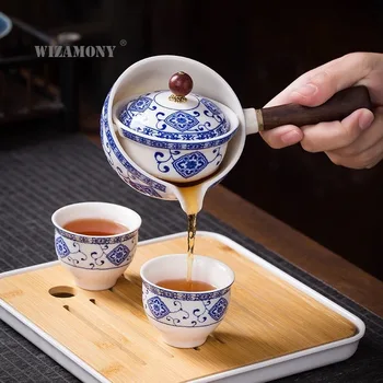 rože Lepe Kamen, keramična posoda Kitajski Čaj, Set filter čaj, kavo, črna keramika Kung Fu čaj nastavite Kitajski slovesnosti darilo teaware