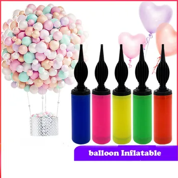 Mini Balon Črpalka balon pribor inflator roko potisnite Črpalka Zrak Rojstni dan Dobave prenosni Latex Baloni Črpalka
