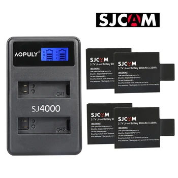 SJCAM SJ4000 PG1050 Kamere, baterija Li-ionska Baterija polnilec Za SJCAM SJ5000 SJ6000 SJ8000 M10 EKEN 4K H8 H9 GIT-LB101 GIT BATERIJE