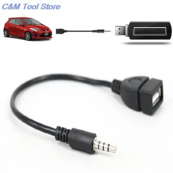 New Vroče prodaje 3.5 mm Moški AUX Audio Jack Vtič Za USB 2.0 Ženski Pretvornik Kabel Kabel Za Avto MP3