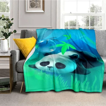 Kitajski Panda vzorec po meri Odejo Kavč potovanja odejo postelja po meri flanela odeja lahka toplo odejo odeje za postelje