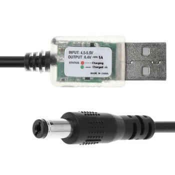 5V USB za 8.4 V DC Priključite kabel za polnjenje, polnjenje za Kolesarske luči Vodja Svetlobe Kolo Sprednje Luči baterije