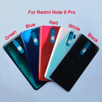 Za Xiaomi Redmi Opomba 8 Pro Pokrovček Za Baterijo Nazaj Stanovanj Steklen Pokrov Primeru Za Redmi Note8 Pro Zadnja Vrata Nazaj Pokrov